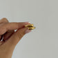 Gold Stainless Steel Overlap Ring