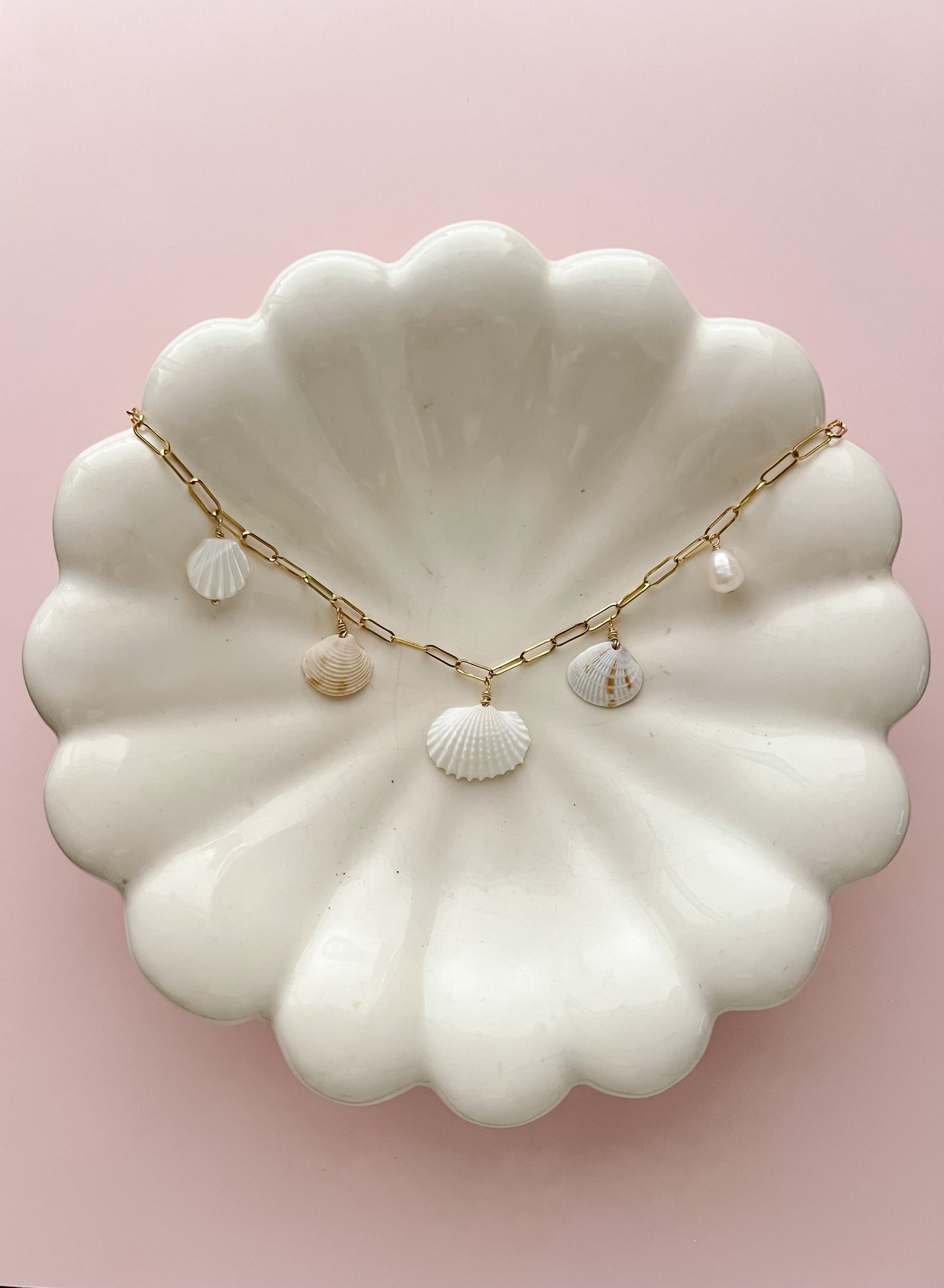 Jensen Real Seashell Charm Necklace