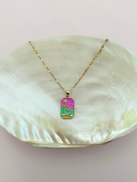 Green Under the Palms Necklace