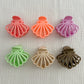 Matte Seashell Hair Claw Clips