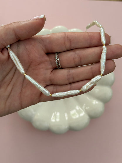 Freshwater Pearl Stick Necklace