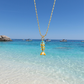 Blue & Yellow Fish Necklace