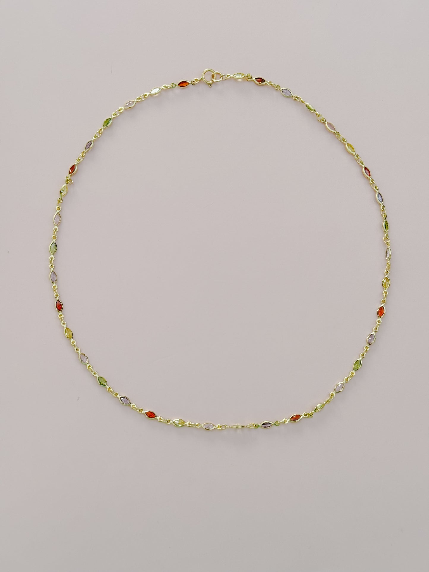 Tinsel Rhinestone Necklace