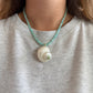 Amazonite Turbo Seashell Necklace