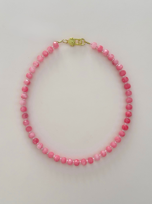 Watermelon Punch Beaded Necklace