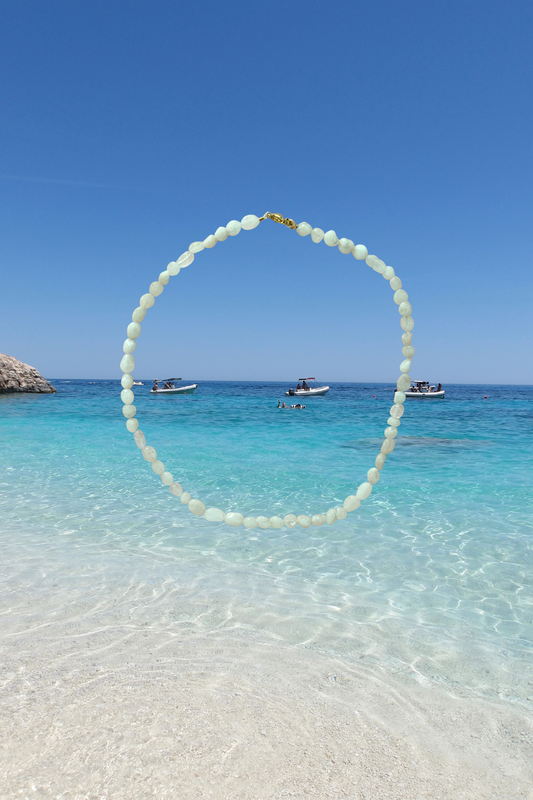 White Pebble Necklace