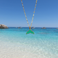 Aqua Mermaid Tail Necklace