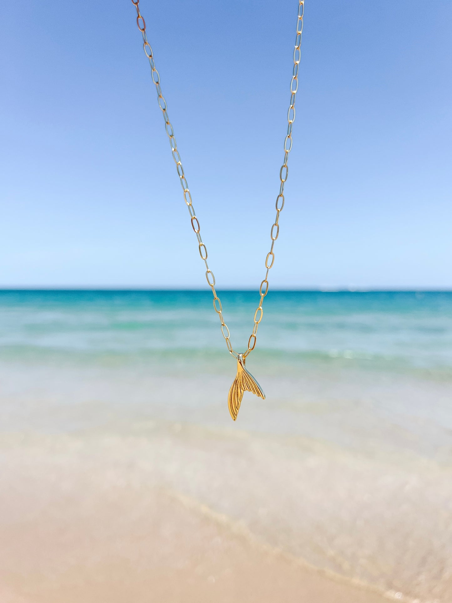 Gold Mermaid Tail Necklace