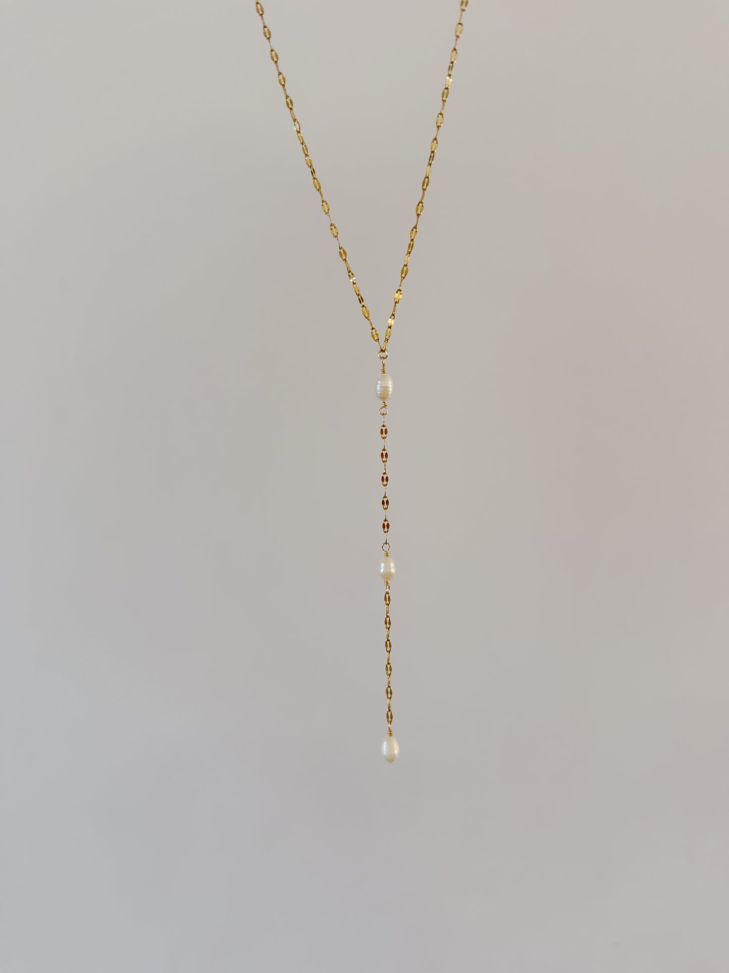 Pearl Lariat Necklace