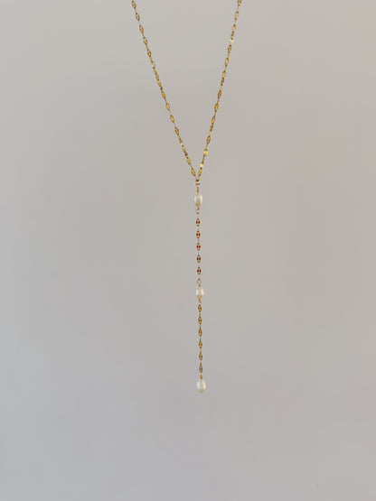 Pearl Lariat Necklace
