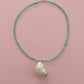 Amazonite Turbo Seashell Necklace