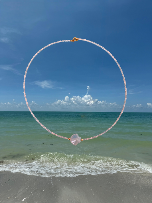 Light Blue Shell Necklace