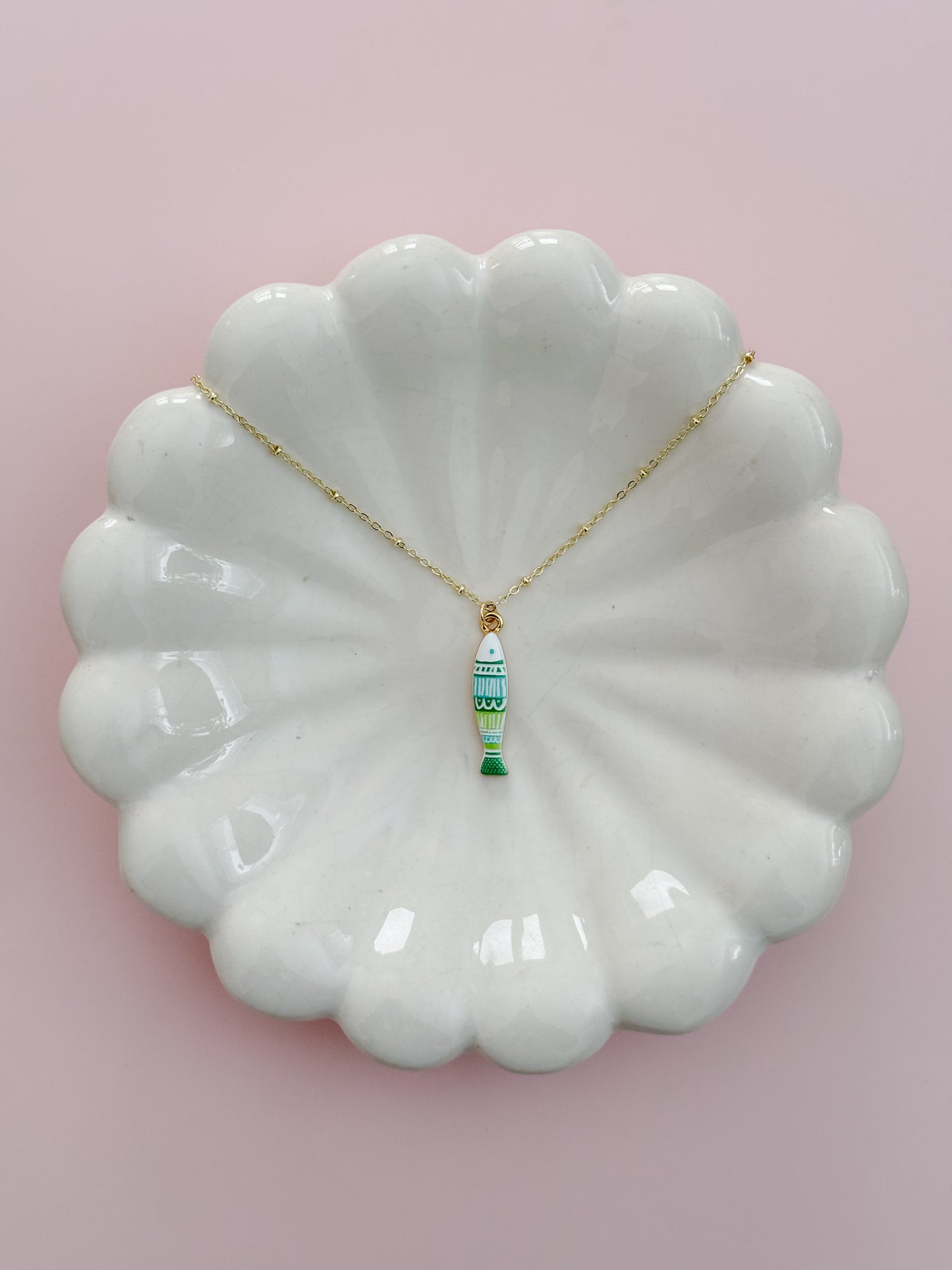 Green Fish Necklace