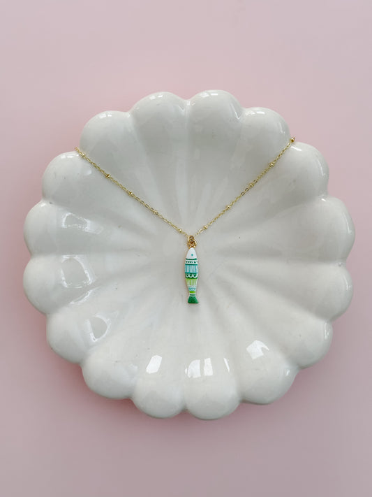 Green Fish Necklace