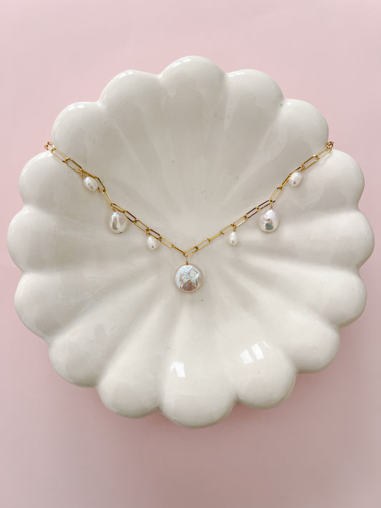 Pearl Charm Necklace