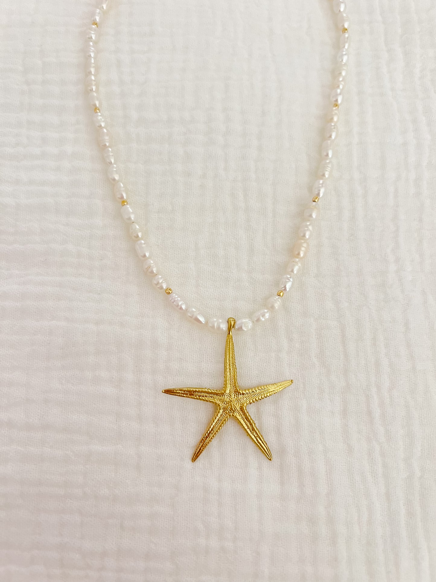 Pearl & Starfish Necklace