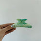 Seafoam Green Rhinestone Starfish Hair Clip