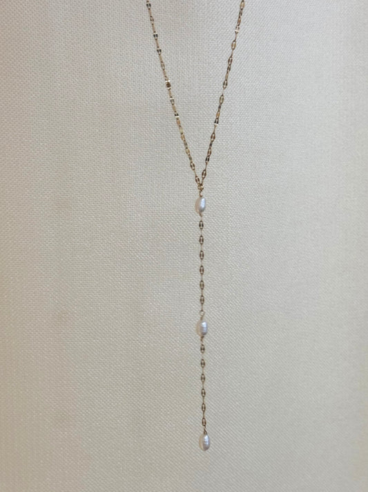 Pearl Lariat Necklace
