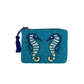 Aqua Seahorse Coin Pouch