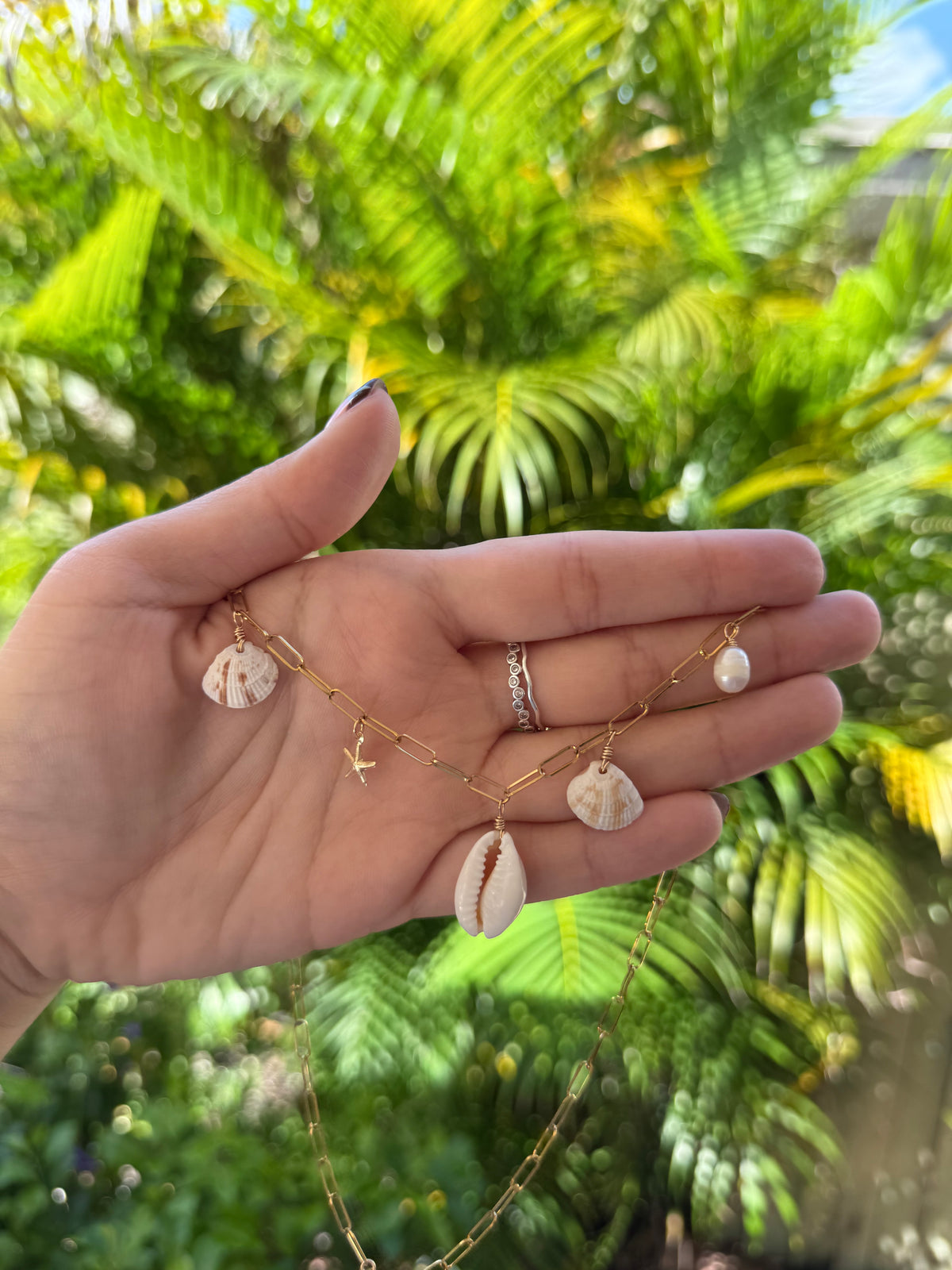 Alys Seashell Charm Necklace