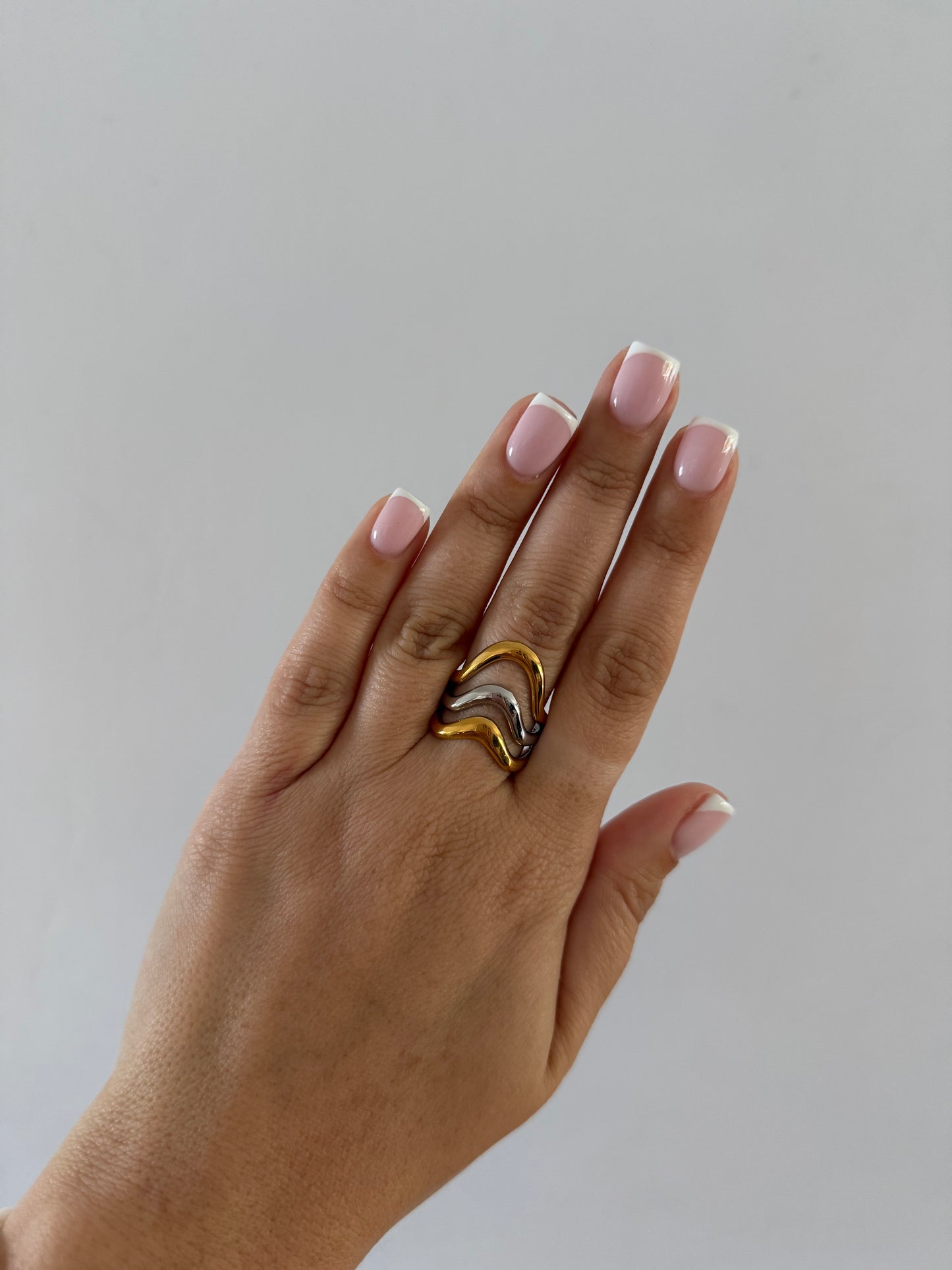 Stainless Steel Mixed Metal Ring