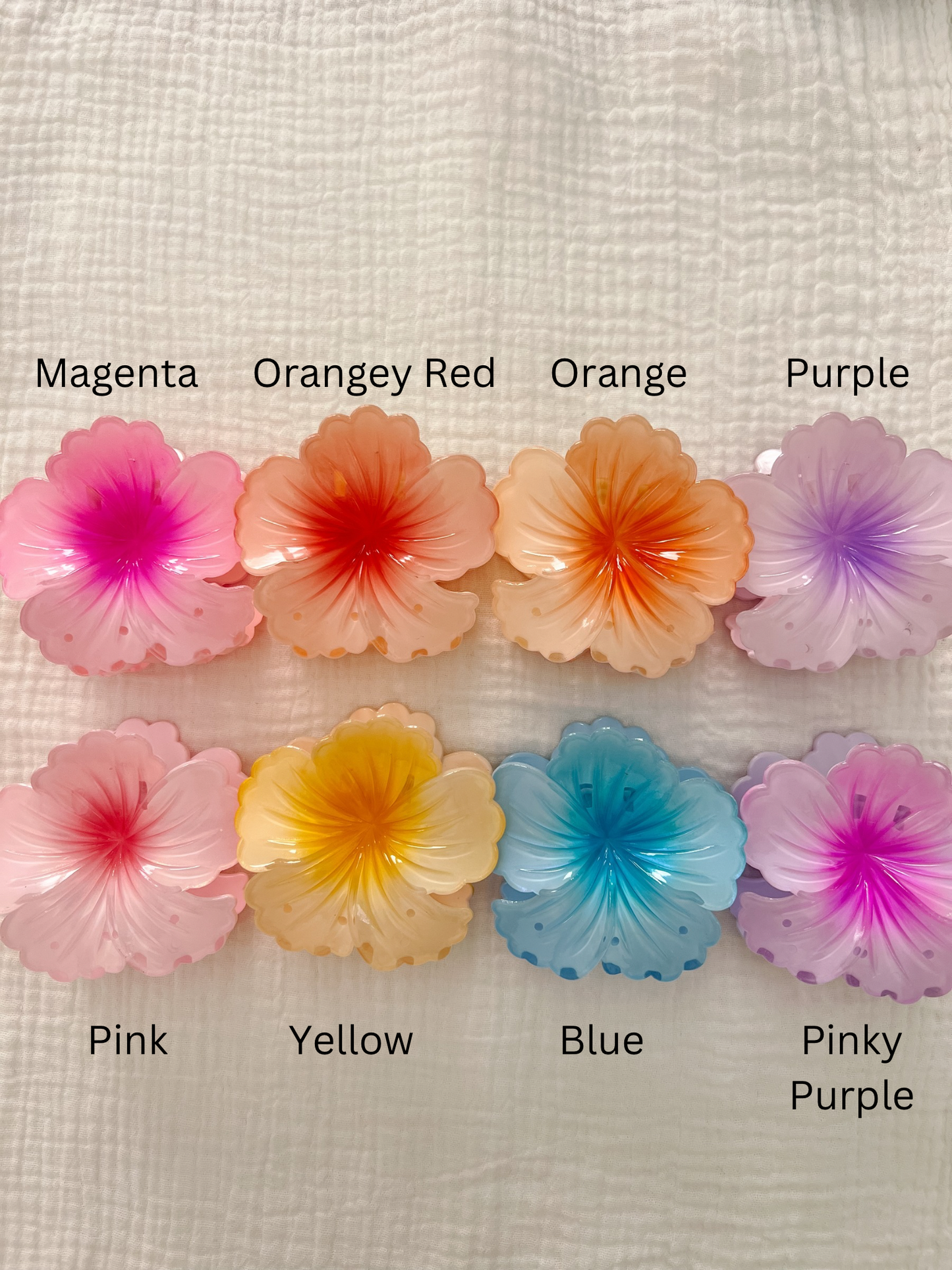 Hibiscus Hair Clips