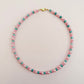 Pink & Teal Beaded Necklace