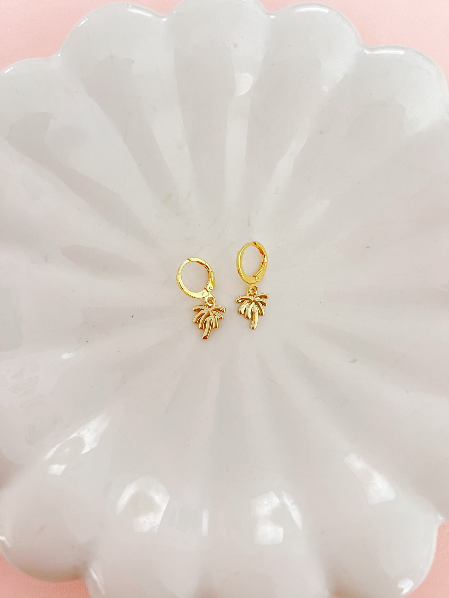 Tiny Palm Tree Earrings