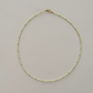 Tiny Pale Yellow Beaded Necklace