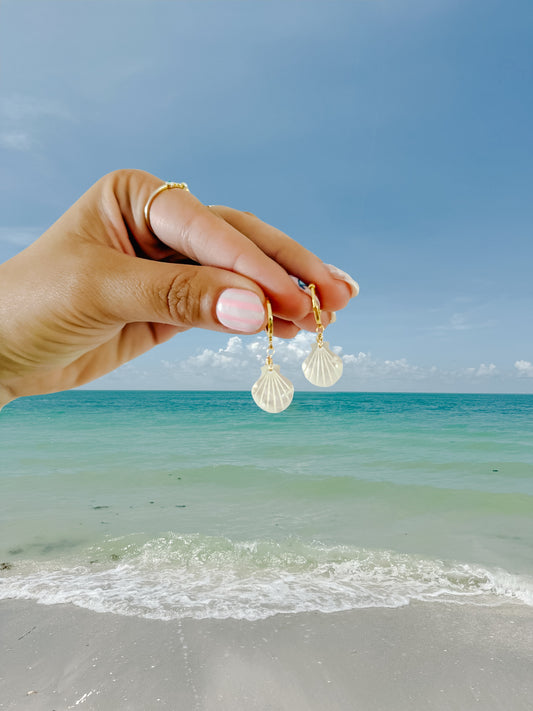 Small Mother of Pearl Shell Earrings