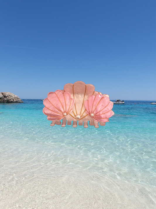 Pink Shells Hair Clip