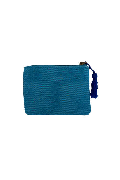 Aqua Seahorse Coin Pouch