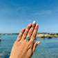 Aqua Starfish Ring