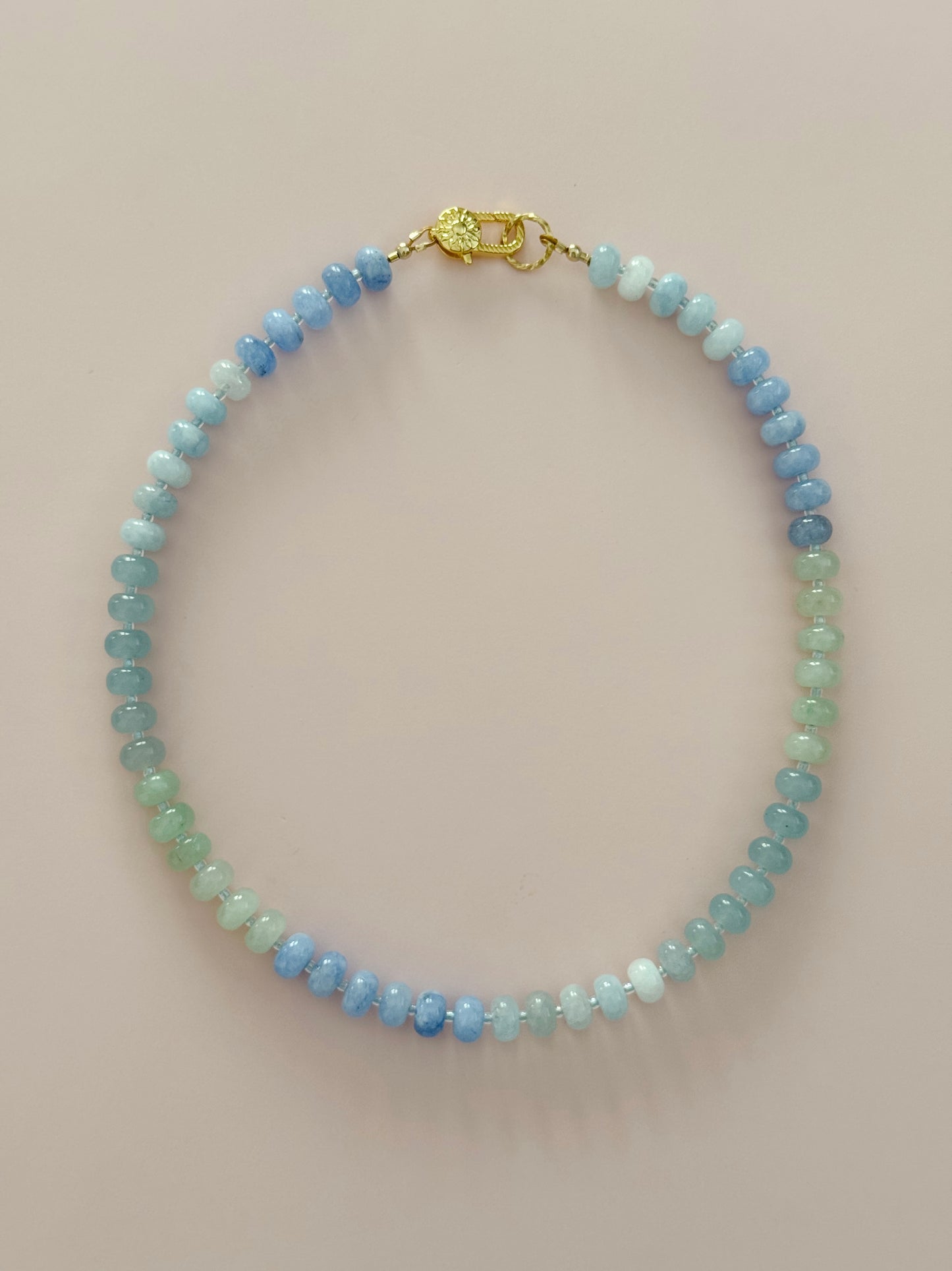 Ocean Blues Beaded Necklace