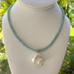 Amazonite Beaded Seashell Necklace