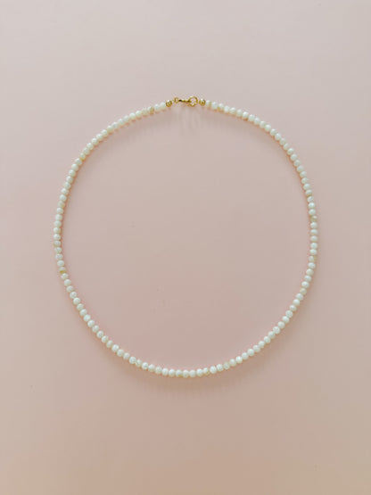 Mother of Pearl Ball Necklace