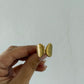 Gold Stainless Steel Double Shell Ring
