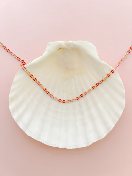 Pink Punch Layering Necklace