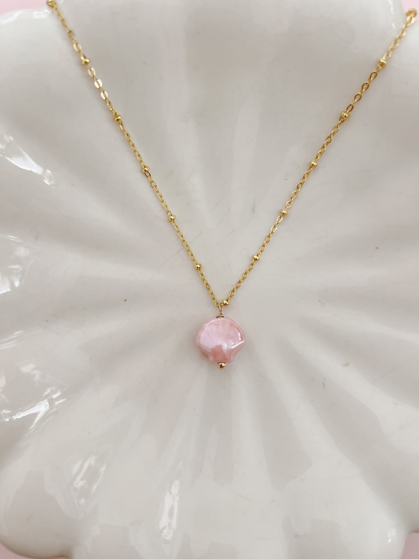 Pink Shell Necklace