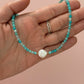 Amazonite Coin Pearl Necklace