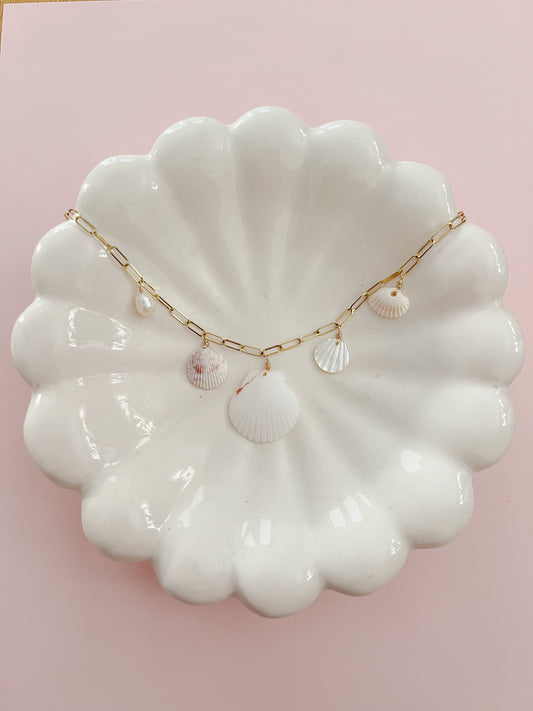 Jacksonville Real Seashell Charm Necklace