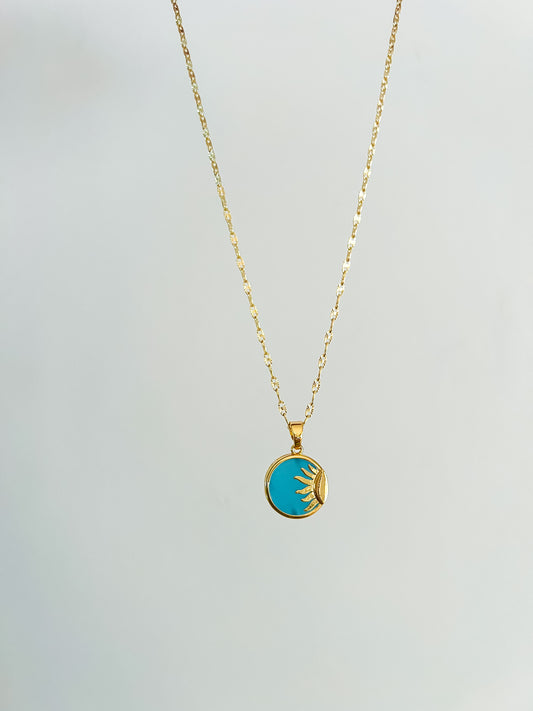 Blue Sun Necklace