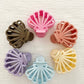 Matte Seashell Hair Clips