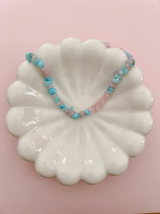 Cotton Candy Beaded Necklace