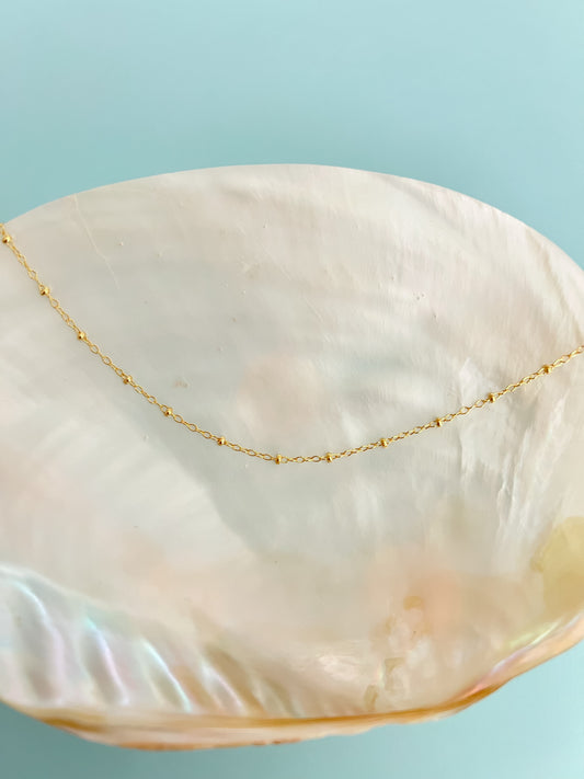 Gold Filled Satellite Layering Necklace Chain