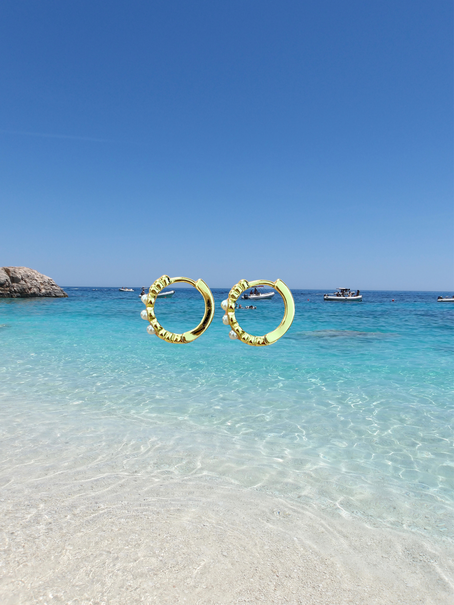 Pearl Hoop Earrings