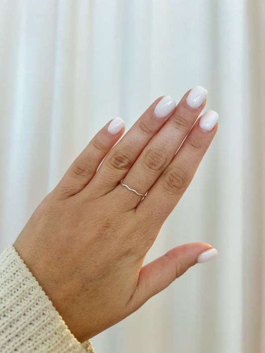 Wavy Sterling Silver Ring