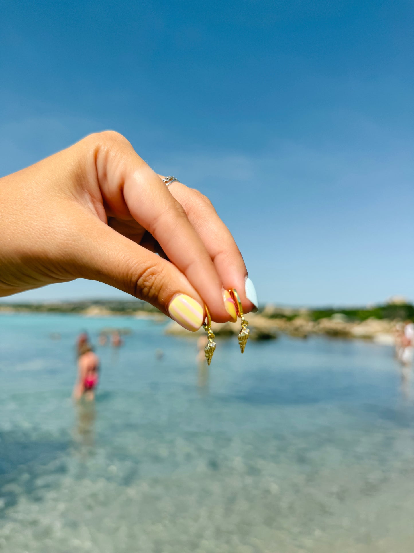Tiny Auger Shell Earrings