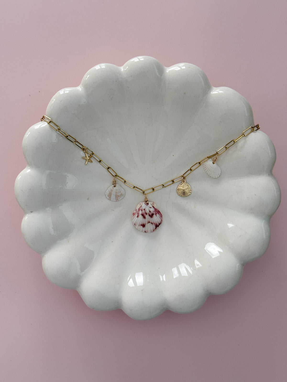 Seagrove Seashell Charm Necklace