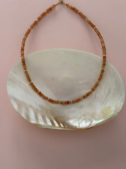Pumpkin Beaded Necklace
